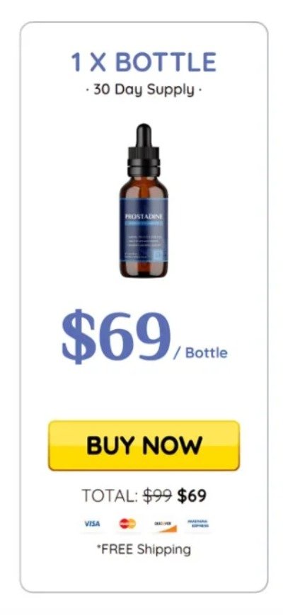 Prostadine 1 bottle package price
